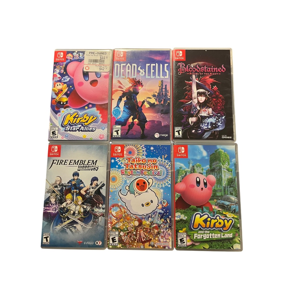 Nintendo Switch Empty Case Bundle Kirby Forgotten Land Dead Cells Fire Emblem